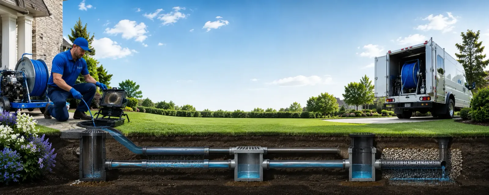 Outdoor drain cleaning information for Rice, VA